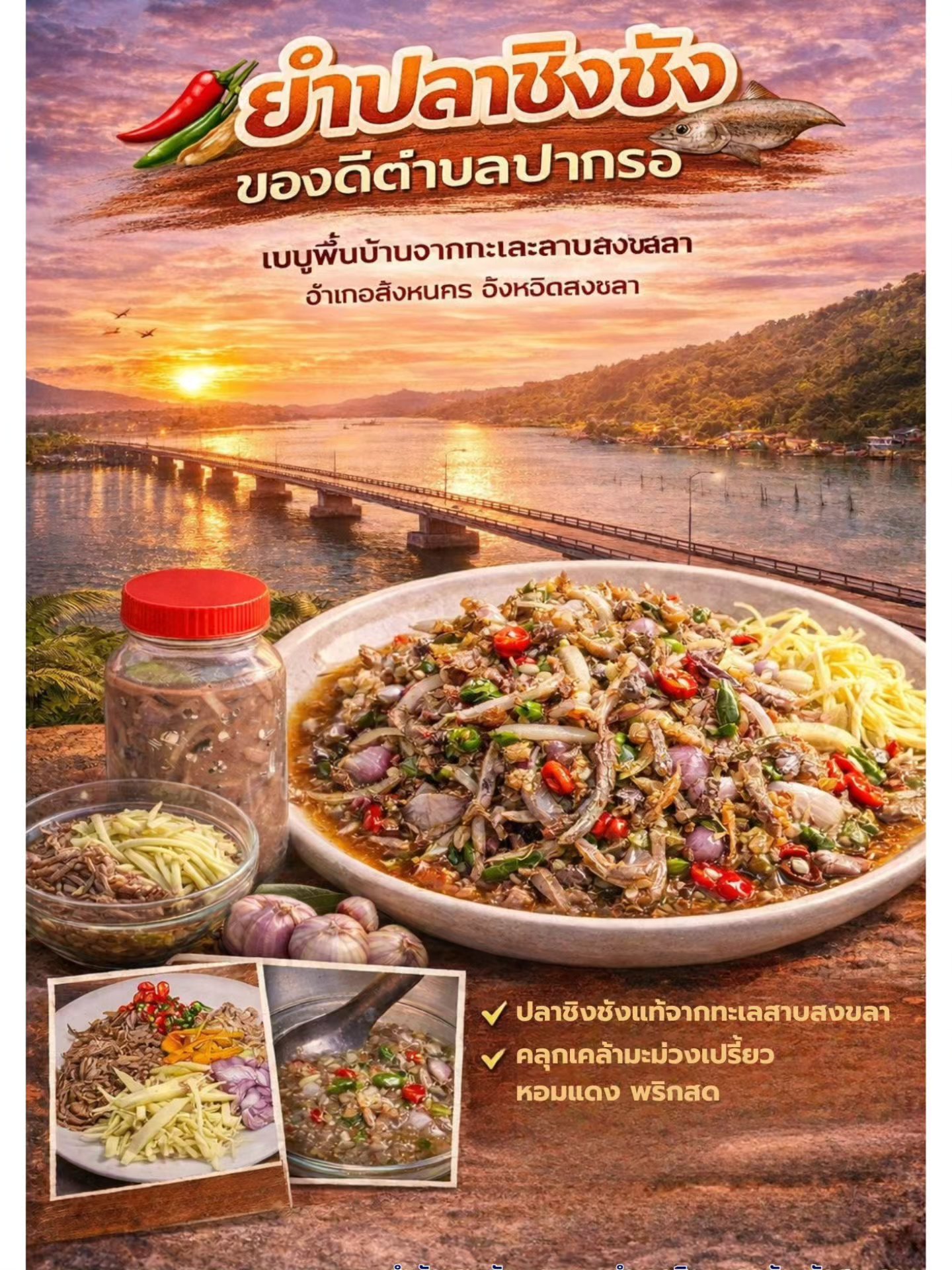 พช.สิงหนคร แนะนำเมนูพื้นถิ่นชาวปากรอ